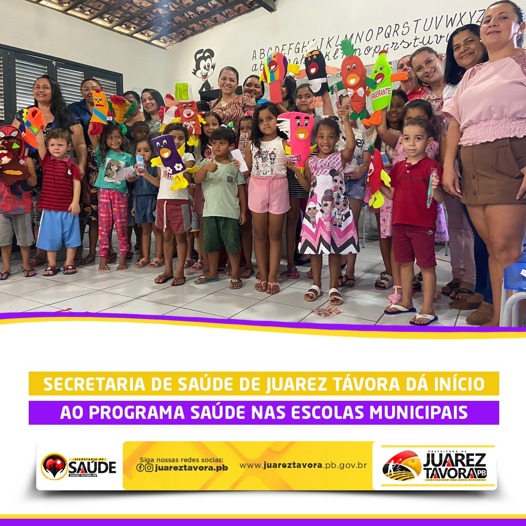 Secretaria de Saúde de Juarez Távora dá início ao Programa Saúde nas Escolas municipais