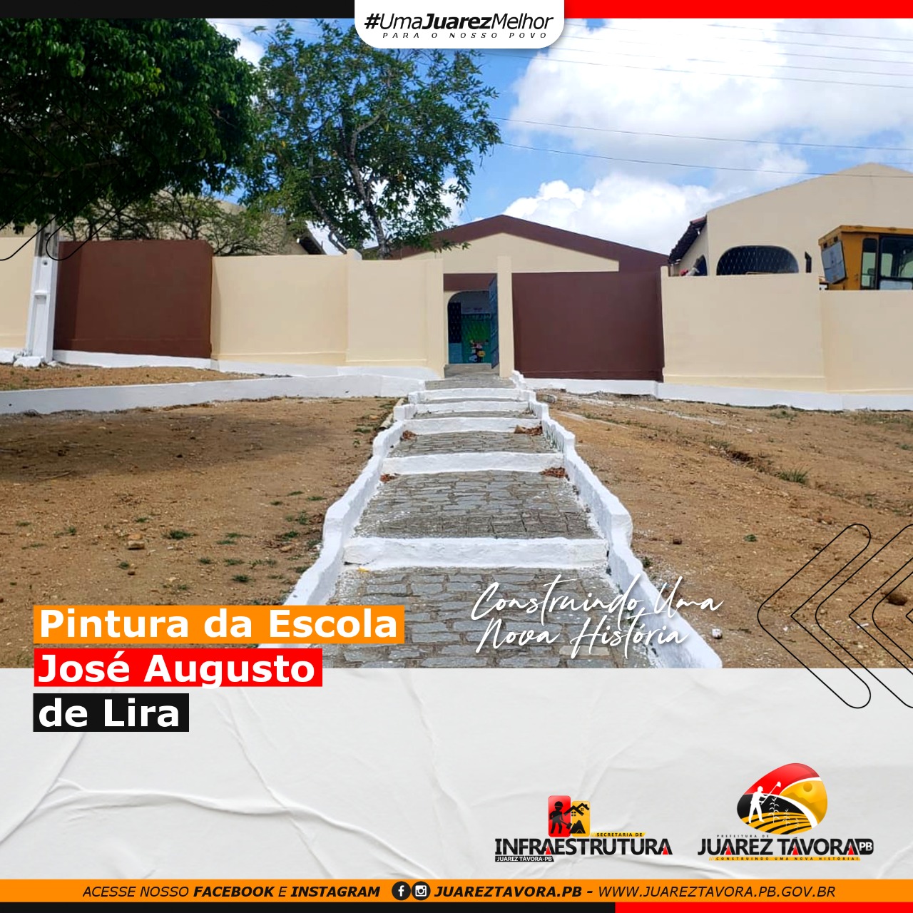 PINTURA DA ESCOLA JOSÉ AUGUSTO DE LIRA