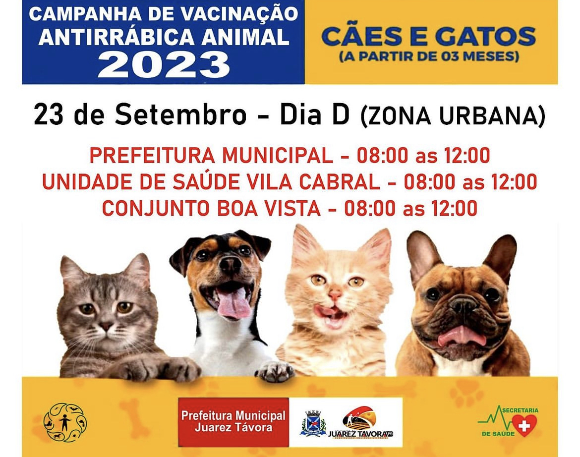 Campanha de Vacinação Antirrábica Animal em Juarez Távora