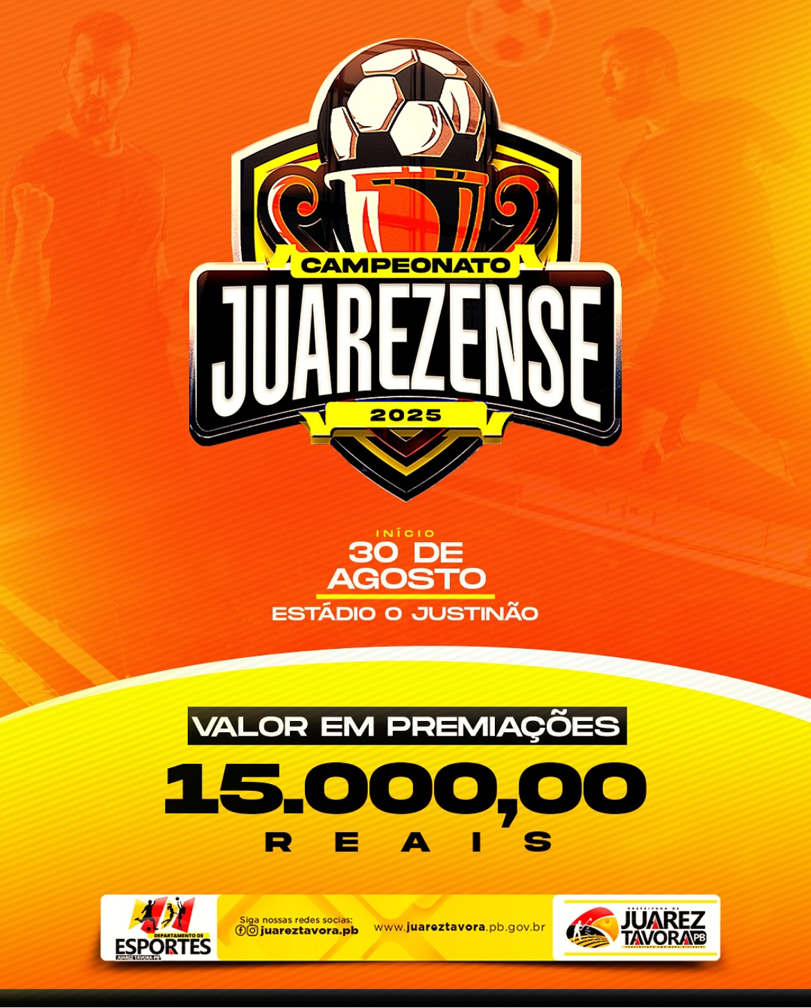 Juarez Távora anuncia abertura do Campeonato Municipal de Futebol 2025