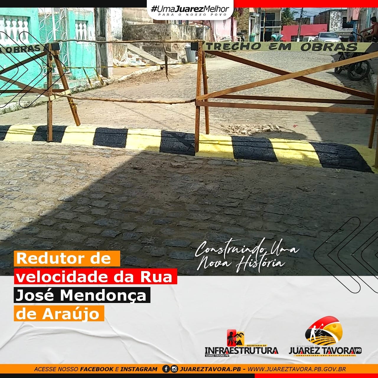 Redutor de velocidade na rua José Mendonça de Araújo